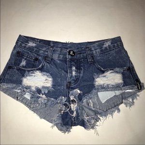 One Teaspoon Cutoff Jean Shorts Sz 24